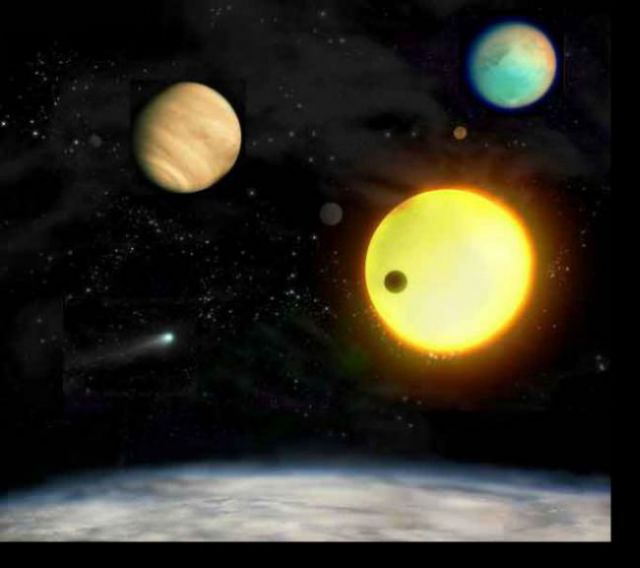 Astrônomos tem encontrado centenas de exoplanetas de tamanhos diversos orbitando outras estrelas em nossa galáxia. Crédito: German Aerospace Center (DLR).