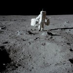 Buzz Aldrin na Lua (Cortesia da NASA)