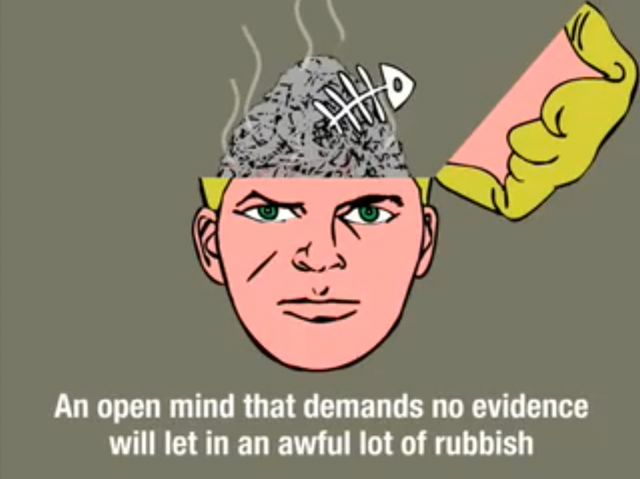 open mind no evidence rubbish