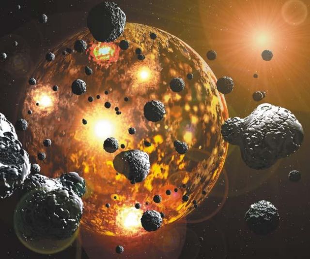 bombardear com asteroides
