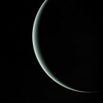 Imagem de Urano capturada pela Voyager2 a 25 de Janeiro de 1986, a uma distância de 965,000 quilómetros. (NASA/JPL)