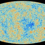 Este mapa da luz mais antiga do Universo mostra pequenas flutuações na temperatura, o que denota pequeníssimas diferenças em densidade. Crédito: ESA & Planck Collaboration.