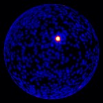 Esta imagem mostra a explosão mais poderosa alguma vez já vista. A explosão de raios gama foi detetada a 3 de Maio de 2013. Crédito: NASA/DOE/Fermi LAT Collaboration