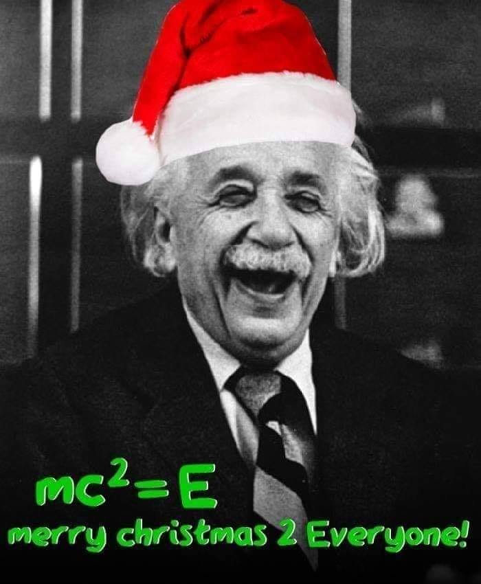 Einstein desejou Feliz Natal